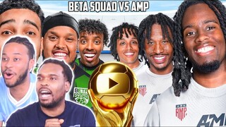 Americans React to BETA SQUAD vs AMP CHARITY MATCH Goals & Highlights