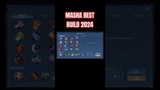 Masha Best Build 2024 (Part 2) #shorts #mlbb