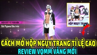 Cách Mở Hộp Ngụy Trang Đỉnh Nhất OB34 Săn Pyjama Gấu Trúc Giá Rẻ || Review VQMM Vàng Mới | Free Fire