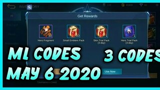ML Codes /ML Redeem Codes/May 2 2020