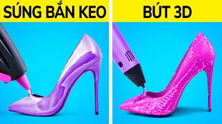 SÚNG BẮN KEO VS BÚT 3D || THỦ THUẬT VÀ ĐỒ THỦ CÔNG VÔ GIÁ CHO MỌI DỊP