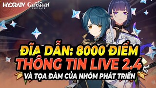 Đĩa Dẫn Năng Lượng: 8000 Điểm & Chiến Thuật! Thông Tin Chính Thức LiveStream Genshin Impact 2.4