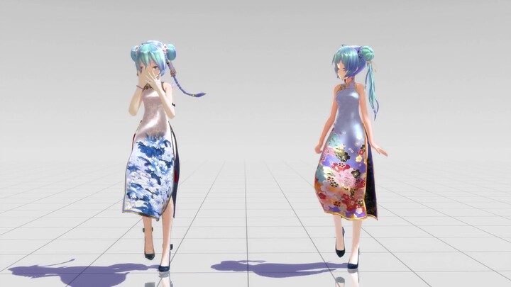 [MMD] การปรับเปลี่ยนสไตล์ TDA การทดสอบโมเดล Hatsune Miku Cheongsam 4.0 (เพลงที่ใช้แล้ว: NEAR)