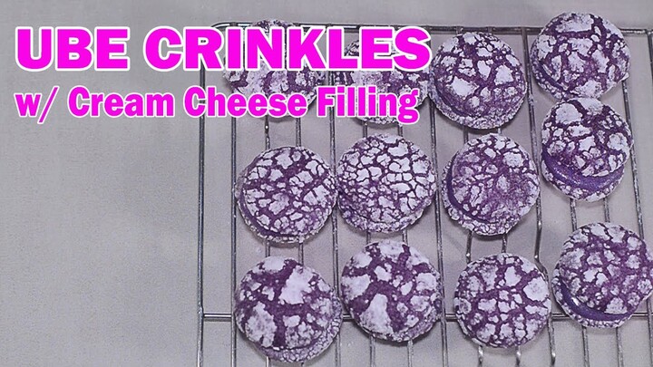 UBE CRINKLES WITH CREAM CHEESE FILLING | Jenny's Kitchen