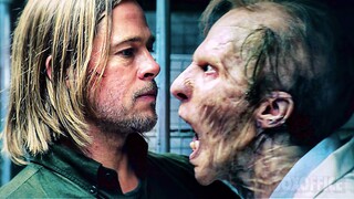 Brad Pitt VS Zombies | World War Z Best Scenes 🌀 4K