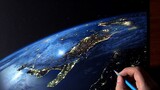 [Vẽ tay] Nước Ý nhìn từ vệ tinh