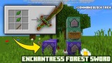 How to make a Enchantress Forest Sword in Minecraft using a Command Block Trick!