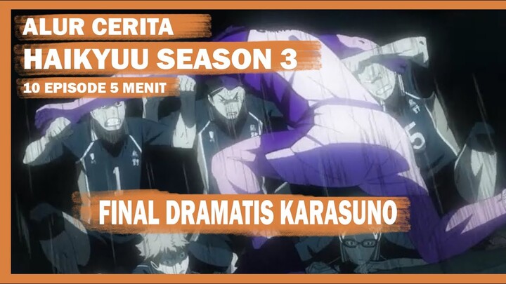 Alur Cerita Haikyuu Season 3 - Final Karasuno vs Shiratorizawa Berlangsung Dramatis
