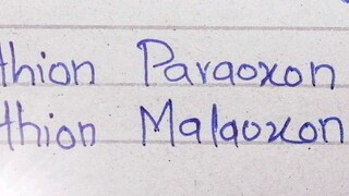 Parathion matathion paraoxon