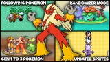 [New] Completed Pokemon GBA Rom With  Gen 1 to 3, Following Pokemon, Randomizer, Updated Sprites