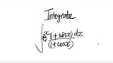 integrate ∫e^x (1+sin(x))/(1+cos(x)) dx