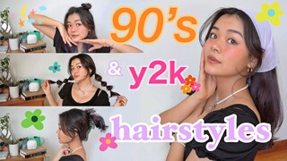 10 CUTE 90's & y2k HAIRSTYLES that are EXTREMELY EASY