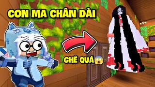 MA CHÂN DÀI! MEOWPEO HẾT HỒN GIẢI MÃ THOÁT KHỎI NHÀ CỦA MA CHÂN DÀI TRONG MINI WORLD MINI GAME