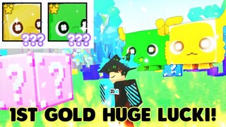 Tôi đã có con pet GOLDEN HUGE LUCKI mới nhất của bản cập nhật - Lucky Blocks - Pet Simulator X
