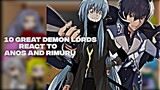 10 Great Demon Lords React To Anos And Rimuru | Tensei Shitara Slime Datta Ken