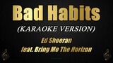 Bad Habits - Ed Sheeran ft. Bring Me The Horizon (Live at the BRIT Awards 2022) (Karaoke)