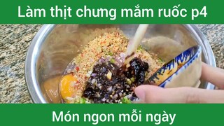 Làm thịt chưng mắm ruốc p4