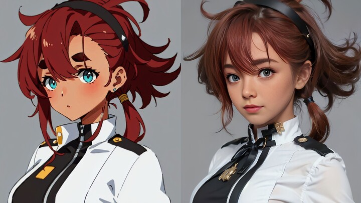 AI Painting 012-Gundam Mercury Witch-Sletta AI Coser (realistic cosplay, two-dimensional to three-di