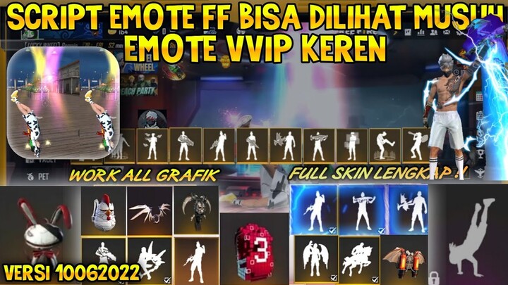 SCRIPT FF EMOTE 16JT V10 FULL EVO | BISA DILIHAT MUSUH DAN TEMAN