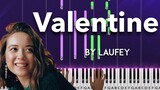 Valentine by Laufey piano cover + sheet music & lyrics