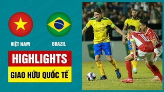 Highlights: Ngôi sao Việt Nam - Ngôi sao Brazil | Độ Mixi quẩy cực căng, bữa tiệc bàn thắng