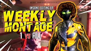 Weekly ROS Montage ! 1 vs All | Insane Editing EP 4(Rules of Survival) [#43]