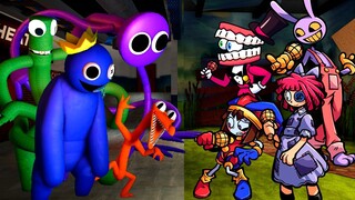 The Amazing Digital Circus FNF Character Test VS Rainbow Friends 🎶 Friends To Your End Song