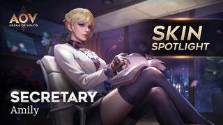 Skin terbaru Amily serasa punya asisten pribadi! - Secretary Amily Skin Spotlight - Garena AOV