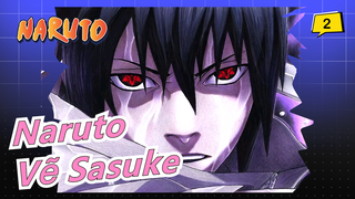 [NARUTO] Vẽ Sasuke bằng bút chì màu_2