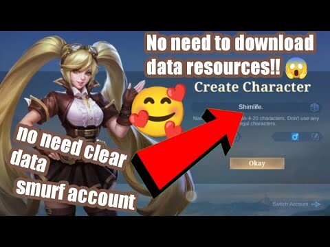 how to create new mobile legends account without download resources 2023..