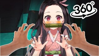 😳¡PENSE QUE HABIAS MUERTO NEZUKO! ⚡ tanjiro kamado protege a nezuko⚡demon slayer vr (anime vr)