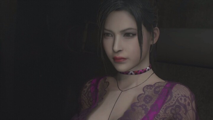 Resident Evil 2: Ada mặc một bộ đồ ngủ màu tím gợi cảm và quyến rũ, không phù hợp với thây ma