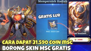 CARA DAPAT 31.590 COIN MSC ! AUTO BORONG SKIN MSC GRATIS TANPA DIAMOND - MOBILE LEGENDS