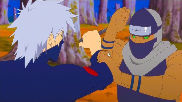 Kakashi vs Kakuzu / Hidan membunuh Shikamaru. indo sub