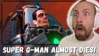 SUPER G-MAN ALMOST DIES!!! skibidi toilet zombie universe 35 ( New Virus) REACTION!!!