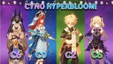 CYNO and NILOU, Fischl, Dendro Traveler Team Comp HYPERBLOOM!! Gameplay