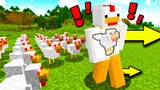เมื่อคุณกลายร่างเป็นไก่.. ที่มีกองทัพไก่เป็นของตัวเอง l Minecraft (กองทัพสัตว์)