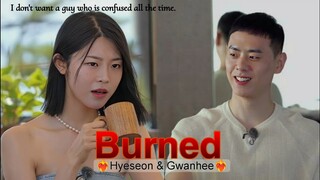 [FMV] Hyeseon & Gwanhee❤️‍🔥|| Burned || Single's Inferno 3|| I don't want a guy who is confused.