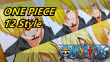 ONE PIECE|Draw Sanji in 12 different anime styles!