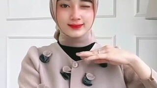 cara pakai tudung bawal 3