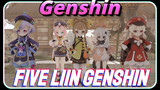 Five little girls in Genshin