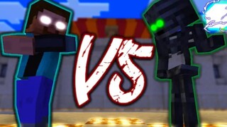 MC Monster Academy Animation丨dia VS Wither Skeleton (Saudara Wither)丨Minecraft Animation