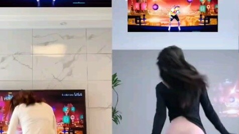 Reposted video conference square dance sister is a bit too much ★ a few choices are a bit difficult