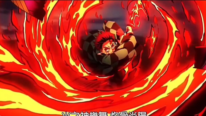 The battle of the gods ignites the whole place! Tanjiro's markings awaken and he kills the upper ran
