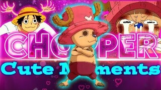 CHOPPER Cute and Funny Moments with his crewmates | One Piece | ɪ ᴛ ᴀ ᴄ ʜ ɪ ❁