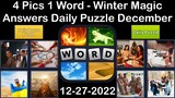 4 Pics 1 Word - Winter Magic - 27 December 2022 - Answer Daily Puzzle + Bonus Puzzle