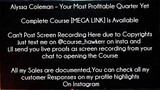 Alyssa Coleman Course Your Most Profitable Quarter Yet download