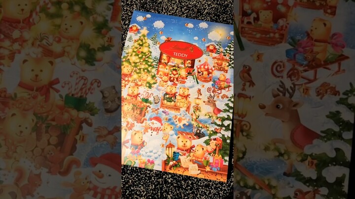 Lindt Teddy Winter Wonderland Advent Calendar Day 1 #shorts #adventcalendar #lindtchocolates