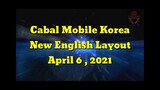 Cabal Mobile Korea New English Layout ( April 6, 2021 )