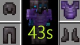Get the netherite set in 43 seconds